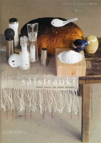 Style for page&amp;nbsp;on the&amp;nbsp;theme - Salt&amp;nbsp;Cellars and shakers. Photo Gvido Kajons