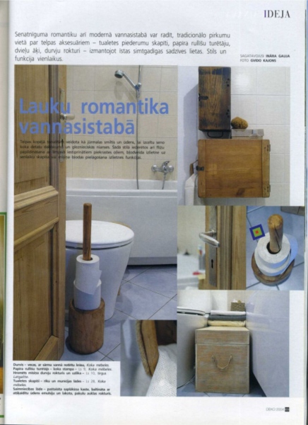 Page theme - bathroom interior ideas. Photo Gvido Kajons