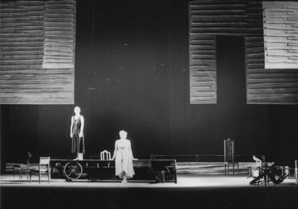 Scene from the perfomance at Latvian National theatre, 1992.